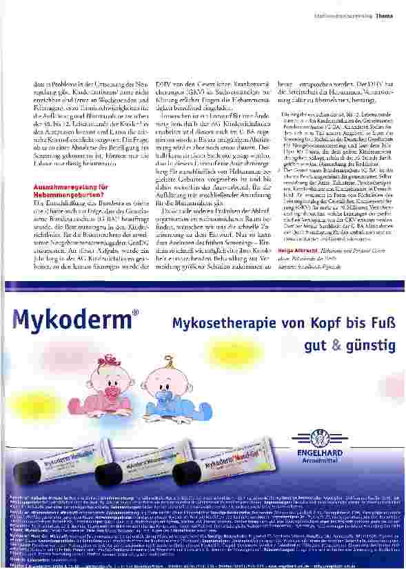Vorschauseite 2: Das Gendiagnostikgesetz und seine Folgen für das Neugeborenenscreening