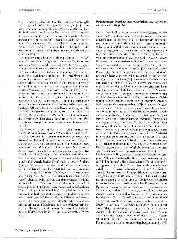 Vorschauseite 2: Die repetitive transkranielle Magnetstimulation in der Rehabilitation von Handfunktionsstörungen nach Schlaganfall