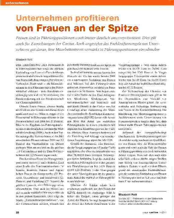 Vorschauseite 1: Unternehmen profitieren von Frauen an der Spitze