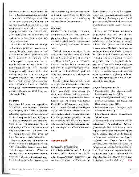 Vorschauseite 2: CRPSKomplexes regionales Schmerzsyndrom