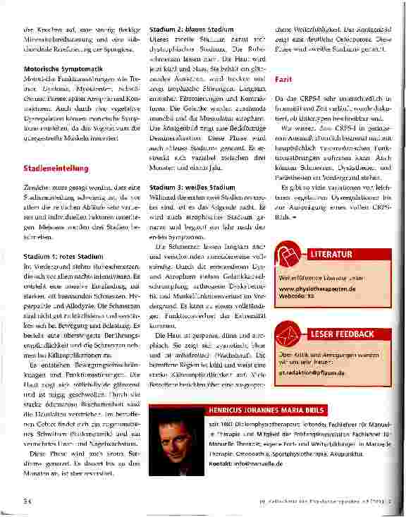Vorschauseite 3: CRPSKomplexes regionales Schmerzsyndrom