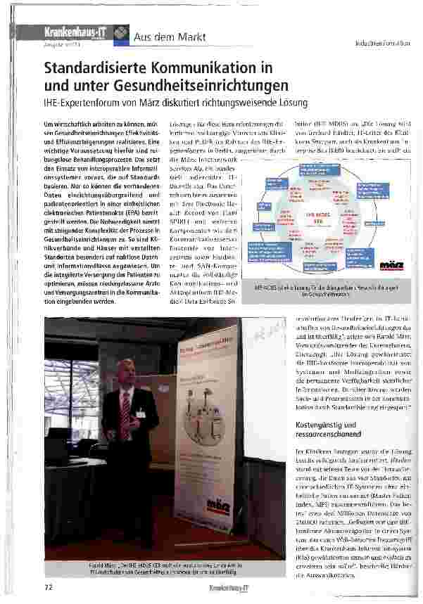 Vorschauseite 1: Standardisierte Kommunikation in und unter Gesundheitseinrichtungen