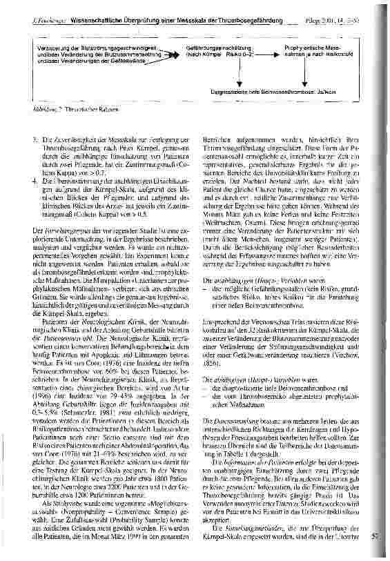 Vorschauseite 4: Wissenschaftliche Überprüfung einer Messskala zur Einschätzung der Thrombosegefährdung