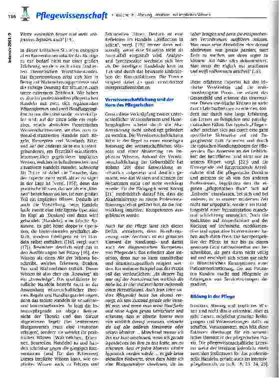 Vorschauseite 3: Ahnung, Intuition und implizites Wissen als konstitutive Bestandteile pflegerischen Erkennens und Handelns