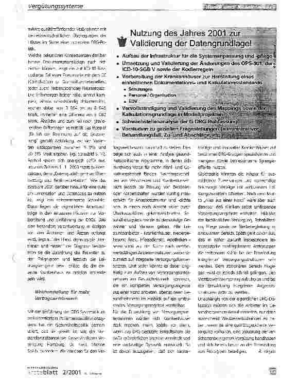 Vorschauseite 2: Jetzt wird es ernst mit den DRGs!ÄKN-Symposium führt in die Materie ein