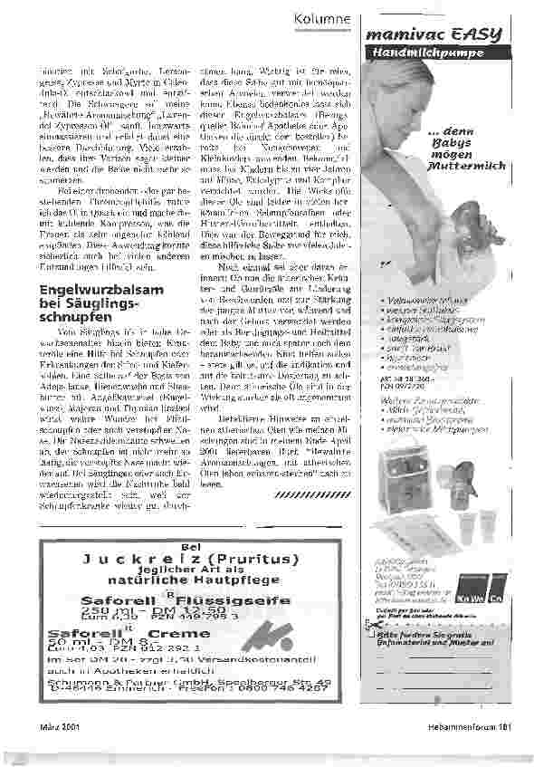 Vorschauseite 3: KOLUMNEKRAUTEROLE RUND UM DIE GEBURT-MAJORAN, ROSMARIN UND WACHOLDER