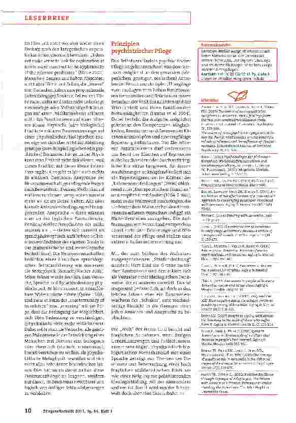 Vorschauseite 4: Christian Müller-Hergl nimmt Stellung zu dem Demenz-Artikel von Sven Lind„Die Welt des Herrn Lind beruht auf Fehlschlüssen