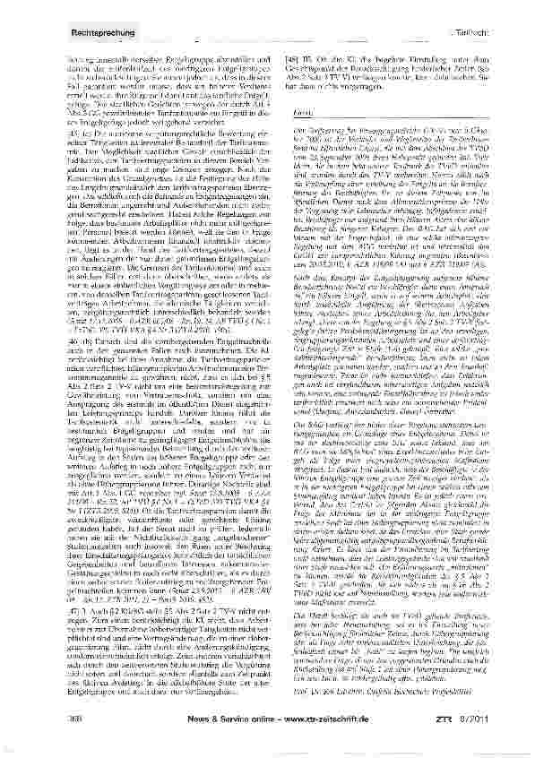 Vorschauseite 4: Berücksichtigung „angebrochener Stufenlaufzeiten nach Höhergruppierung - vorübergehende Entgeltnachteile nach Höhergruppierung -ZwischenfeststellungsklageTarifvertrag Versorgungsb…