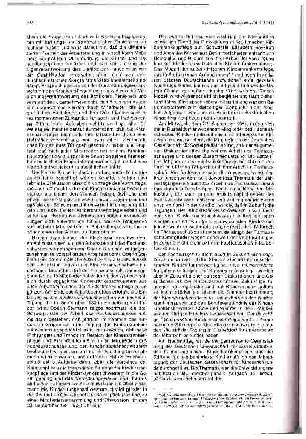 Vorschauseite 2: Bericht über die Tagung