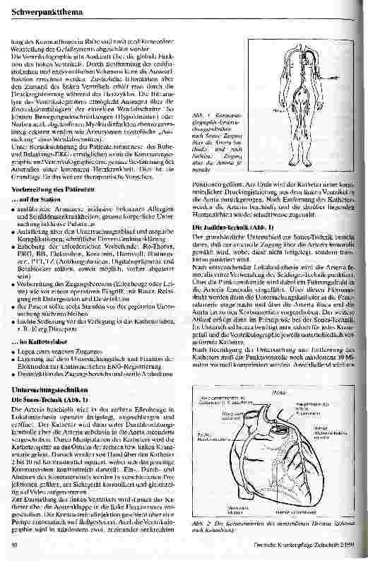 Vorschauseite 2: Die invasive Diagnostik der koronaren Herzkrankheit
