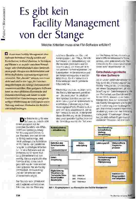 Vorschauseite 1: Es gibt kein Facility Management von der Stange