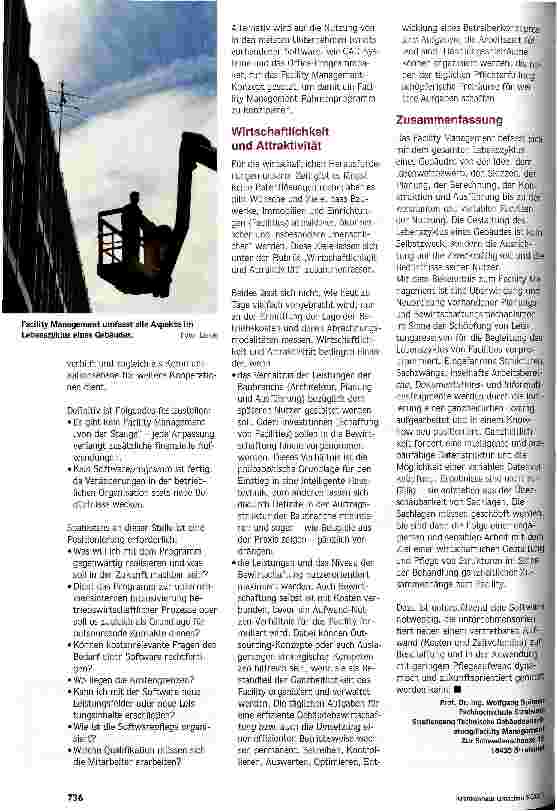 Vorschauseite 3: Es gibt kein Facility Management von der Stange