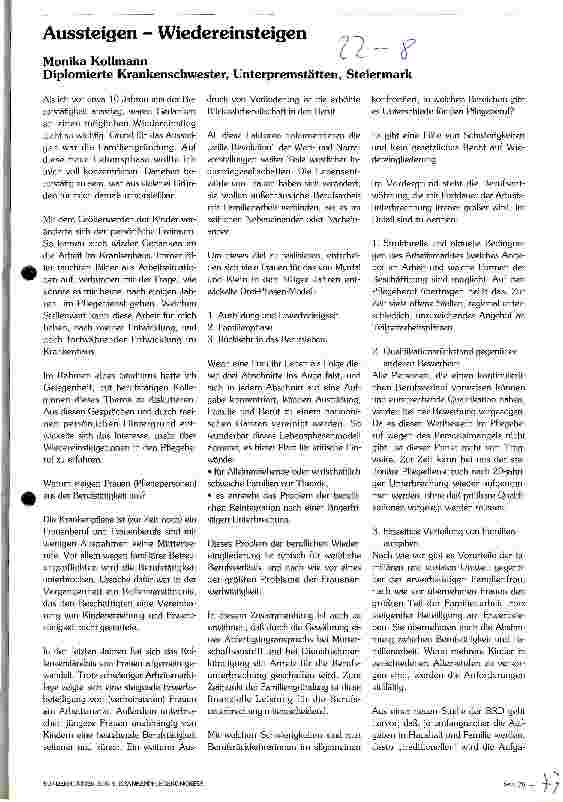 Vorschauseite 1: Aussteigen - Wiedereinsteigen