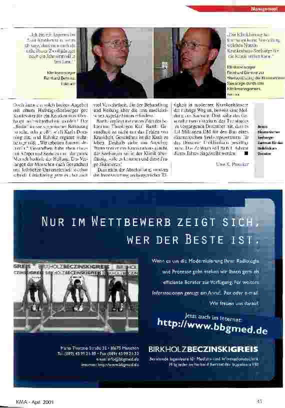 Vorschauseite 4: Lückenbüßer, wenn die ärztliche Kunst am Ende ist?
