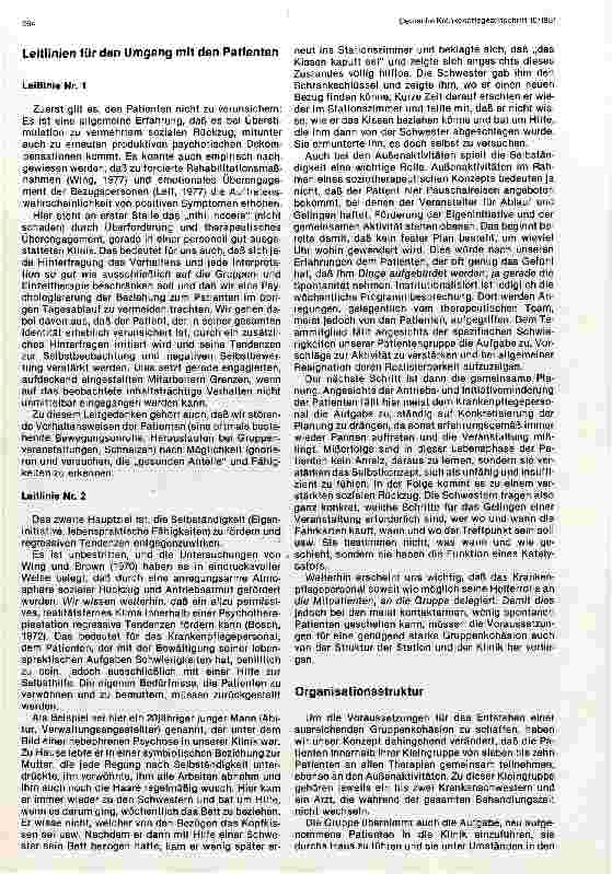Vorschauseite 2: Soziotherapeutische Aspekte in der Nachbehandlung schizophrener Patienten auf einer Psychotherapiestation