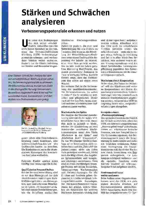 Vorschauseite 1: Stärken und Schwächen analysieren