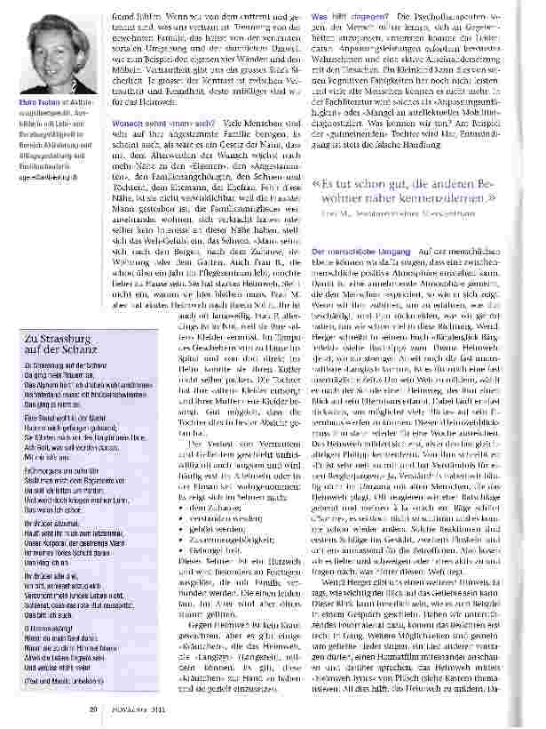 Vorschauseite 2: Vom Zurückschauen bekommt man Heimweh