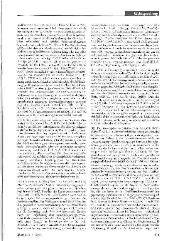 Vorschauseite 5: Anrechnung Verletztenrente auf ALG II; Verletztenrente keine zweckbestimmte Einnahme; Verfassungsmäßigkeit