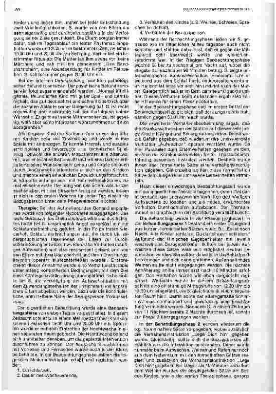 Vorschauseite 4: Schlafstörungen in der frühen Kindheit Erscheinungsformen und verhaltenstherapeutscher Fallbericht