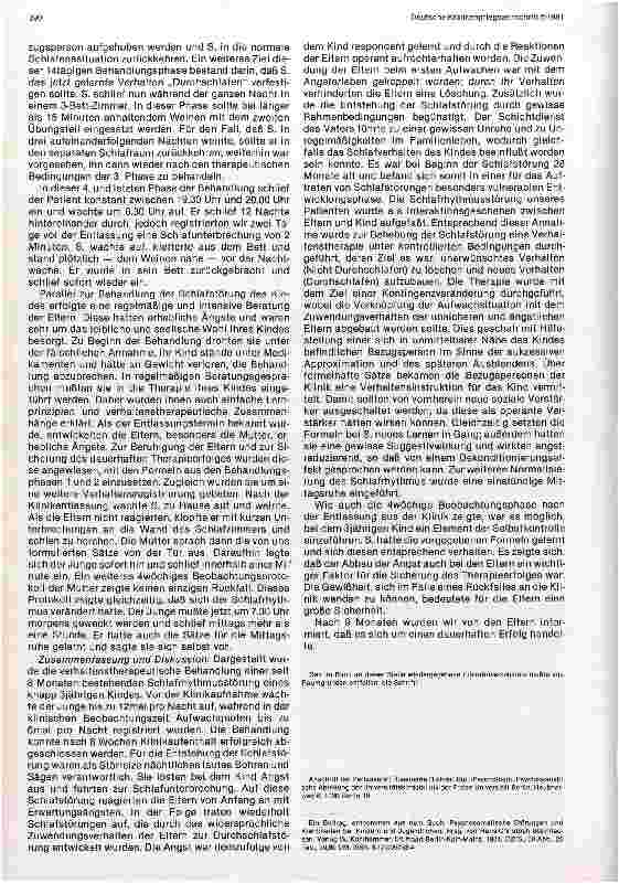Vorschauseite 6: Schlafstörungen in der frühen Kindheit Erscheinungsformen und verhaltenstherapeutscher Fallbericht