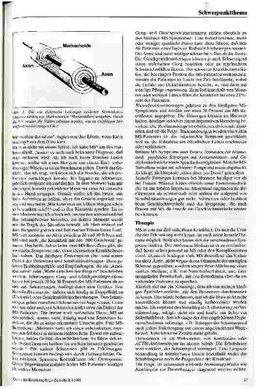 Vorschauseite 3: Multiple Sklerose Eine Krankheit, mit der man leben kann