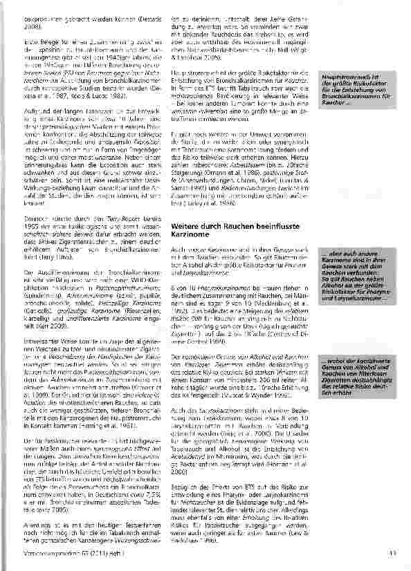 Vorschauseite 3: Rauchen, Lungenerkrankungen, Pathophysiologie Effekte von Rauchexposition auf Lungenerkrankungen