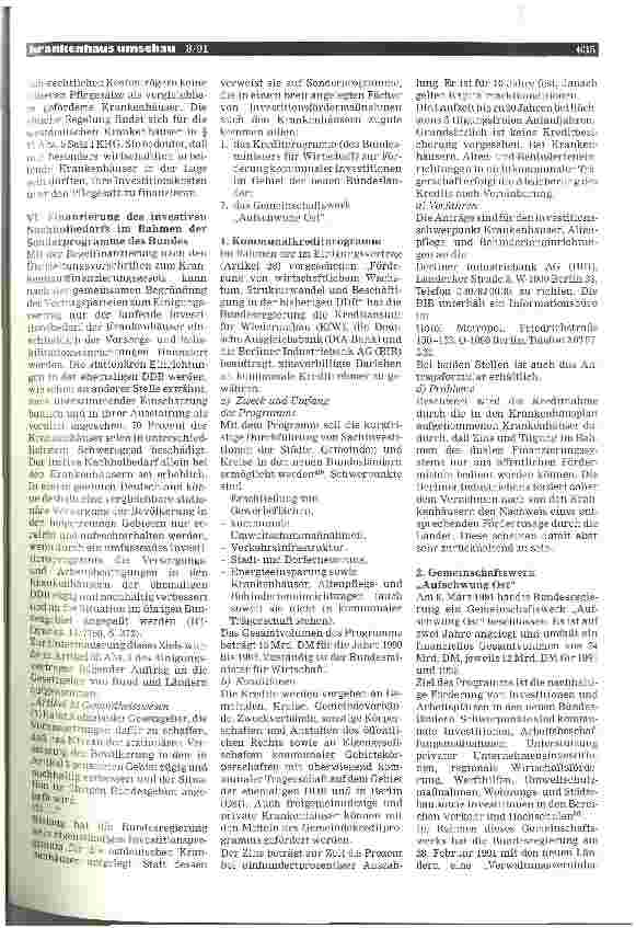 Vorschauseite 6: Die Investitionsfinanzierung der Krankenhäuser in den neuen Bundesländern (Teil III)