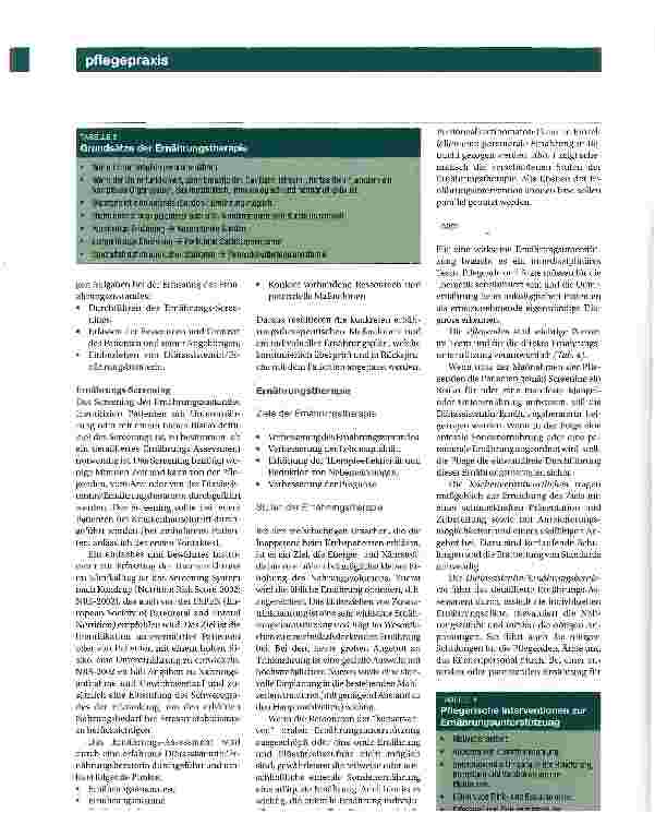 Vorschauseite 3: Ernährung des onkologischen Patienten