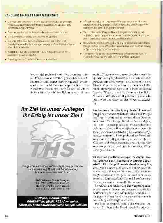 Vorschauseite 3: Das Berufsprestige der Altenpflege aufwertenEntwicklungspotenzial und Handlungsbedarf