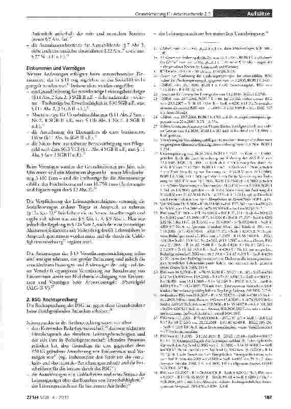 Vorschauseite 3: Grundsicherung für Arbeitsuchende 2. 0 - Die Neuregelungen durch das RBEG vor dem Hintergrund der bisherigen Rechtslage und Rechtsprechung