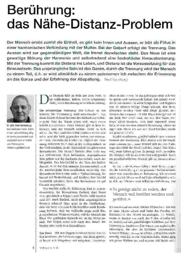 Vorschauseite 1: Berührung: das Nähe-Distanz-Problem