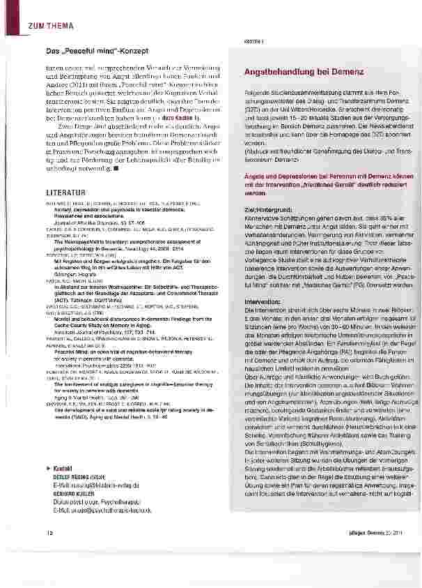 Vorschauseite 4: Warnung, Schutz und quälender Begleiter