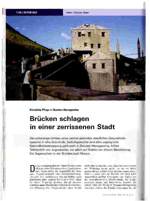 Vorschauseite 1: Brücken schlagen in einer zerrissenen Stadt