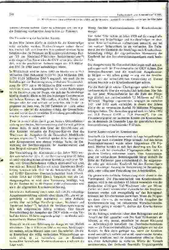 Vorschauseite 5: Finanzbarkeit der laufenden und der investiven Kosten für Krankenhausleistungen der 80 Jahre