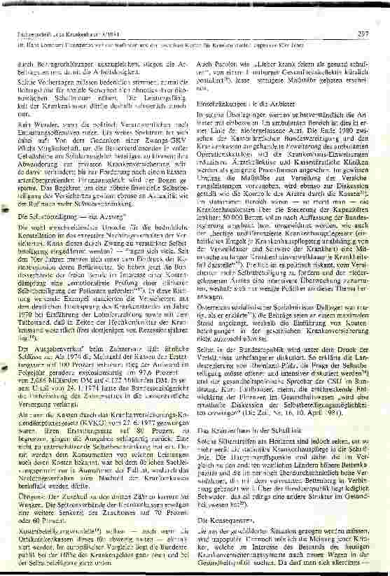 Vorschauseite 6: Finanzbarkeit der laufenden und der investiven Kosten für Krankenhausleistungen der 80 Jahre