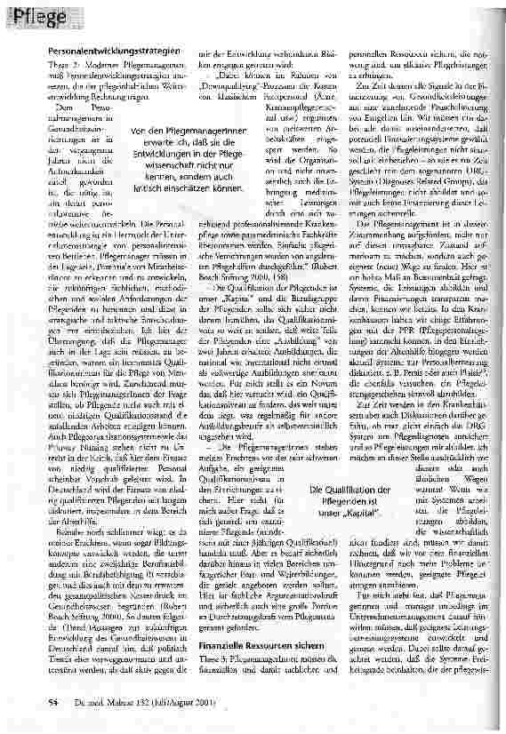 Vorschauseite 3: Kritik und Strategie Anforderungen an ein modernes Pflegemanagement