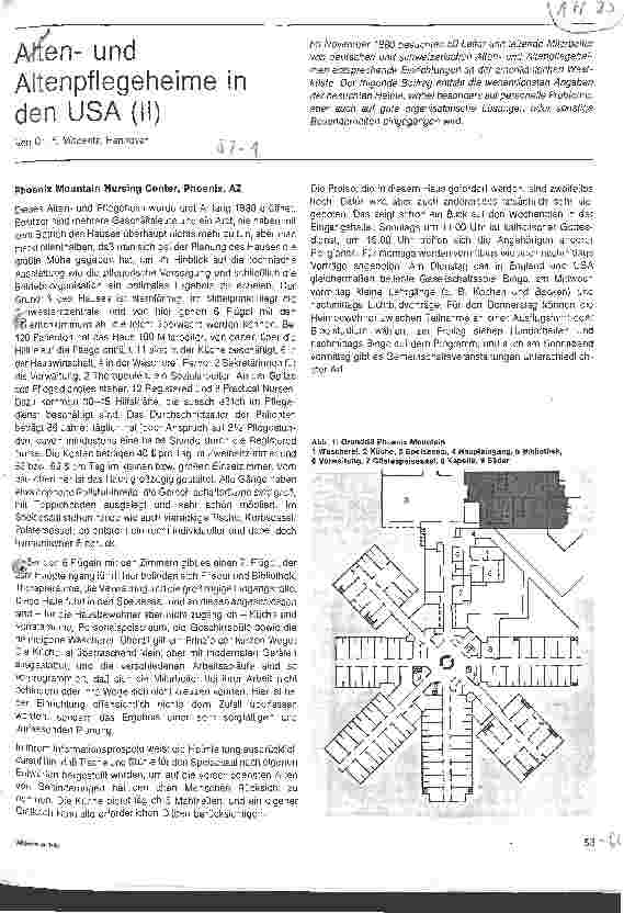 Vorschauseite 1: Altenund Altenpflegeheime in den USA (II)