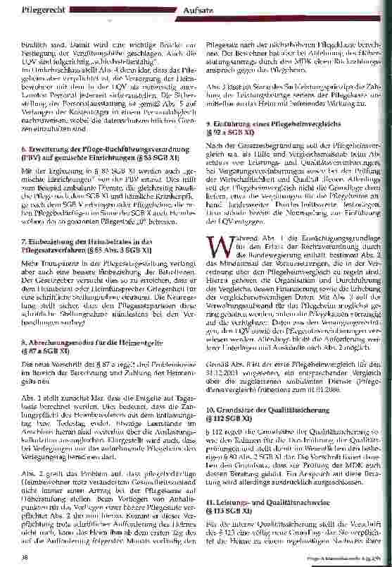 Vorschauseite 3: Die Regelungen des Pflege-Qualitätssicherungsgesetzes