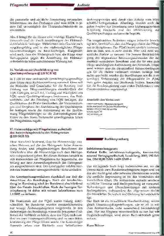 Vorschauseite 5: Die Regelungen des Pflege-Qualitätssicherungsgesetzes