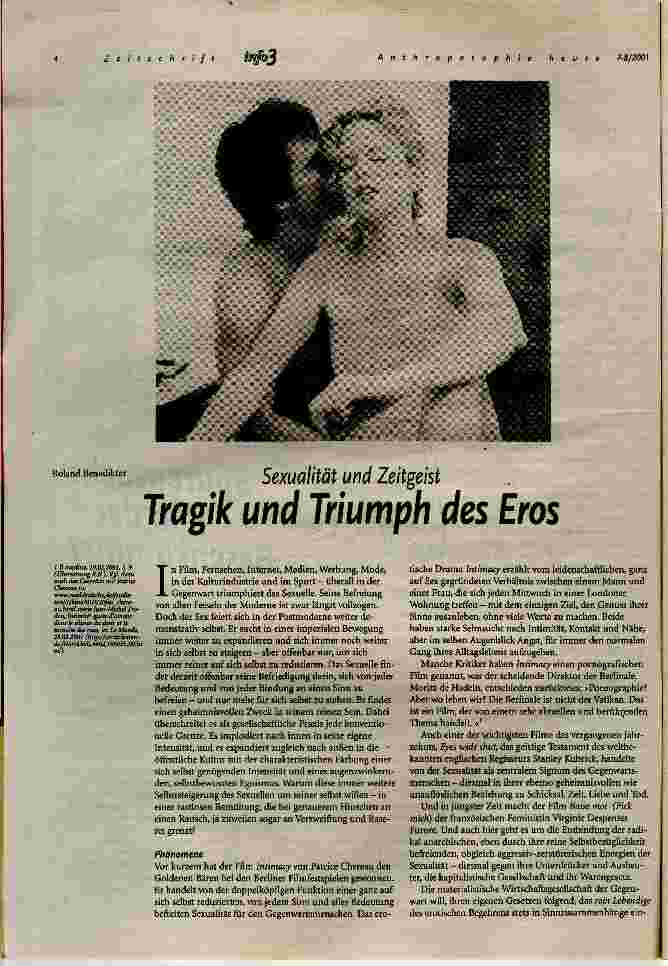 Vorschauseite 1: Tragik und Triumpf des Eros Sexualität und Zeitgeist