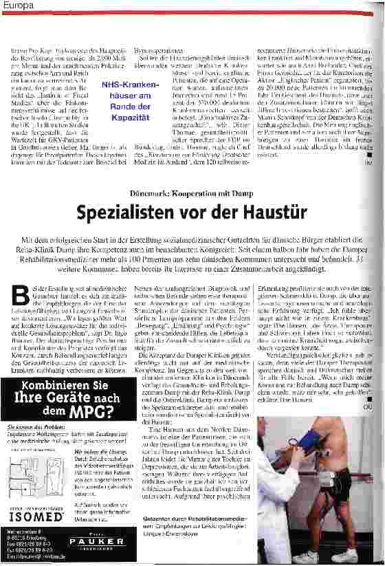 Vorschauseite 2: Tourismus in Sachen Gesundheit?
