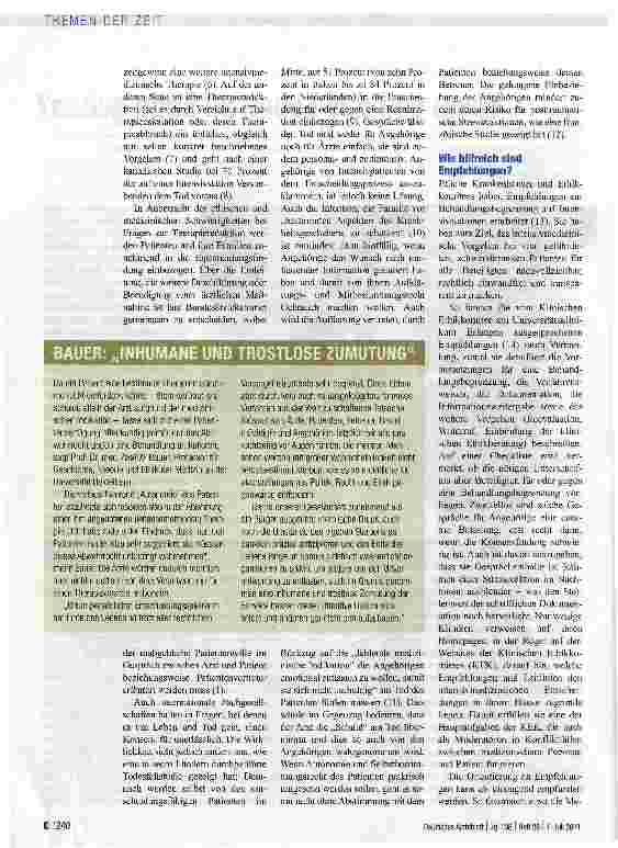Vorschauseite 2: Wann soll das Leben zu Ende gehen?