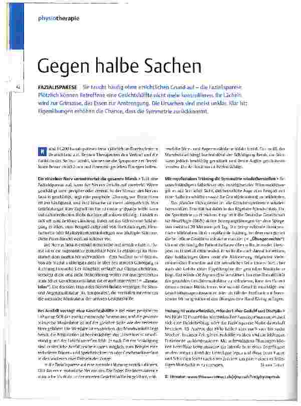 Vorschauseite 1: Gegen halbe Sachen
