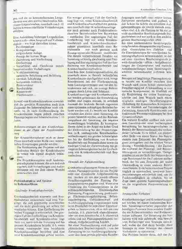 Vorschauseite 2: Das Rollenverständnis des Krankenhausträgers und des Krankenhausplaners bei Krankenhausmaßnahmen unter den Bedingungen der 80er Jahre