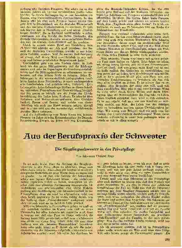 Vorschauseite 1: Die Säuglingsschwester in der Privatpflege