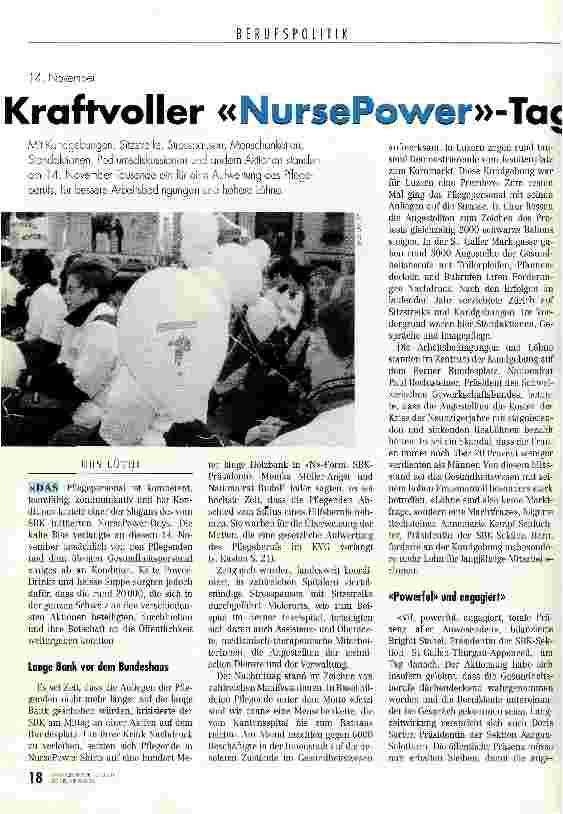 Vorschauseite 1: Kraftvoller NursePower-Tag 14. November