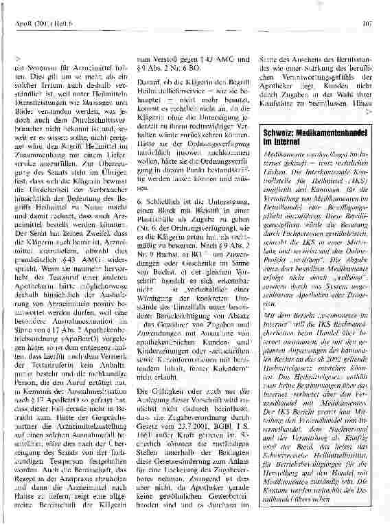 Vorschauseite 5: Auslegung von Werbeverboten in Berufsordnungen