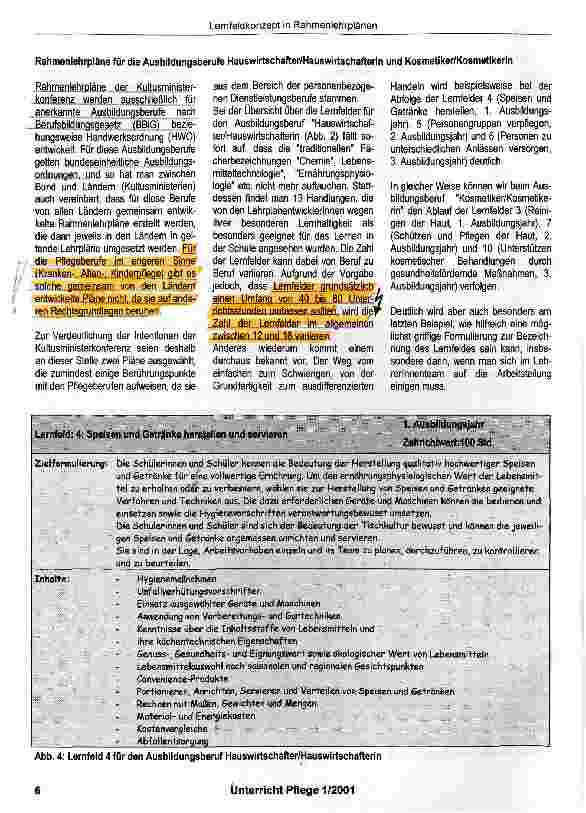 Vorschauseite 5: Zum Lernfeldkonzept in Rahmenlehrplänen der Kultusministerkonferenz