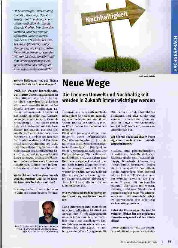 Vorschauseite 1: Neue Wege
