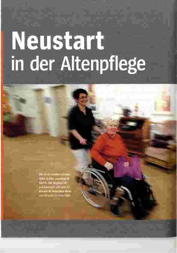 Vorschauseite 1: Neustart in der Altenpflege
